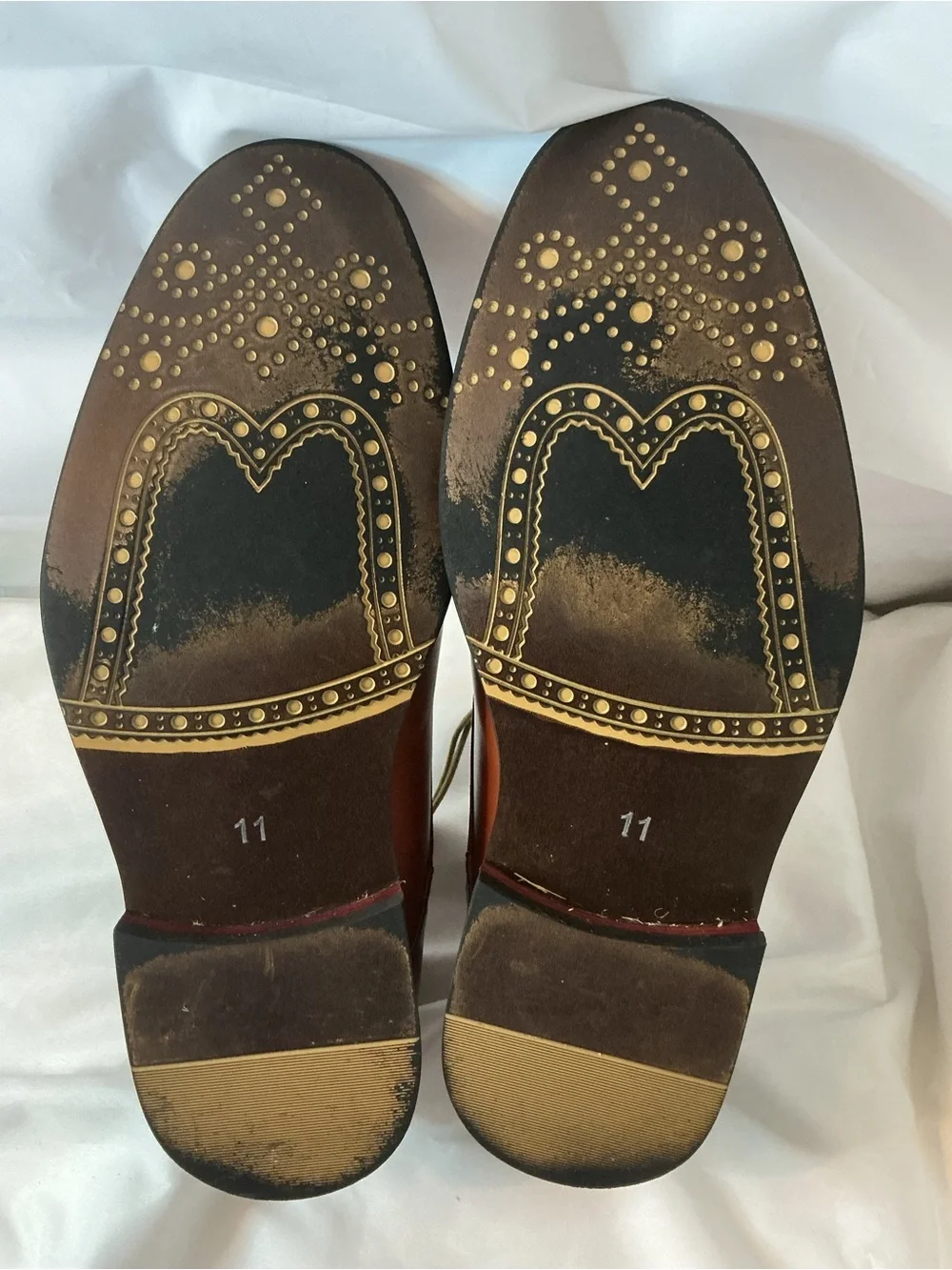 Bruno Marc PRINCE-16 Brown Oxford Derby Dress Shoes Men’s Size 11